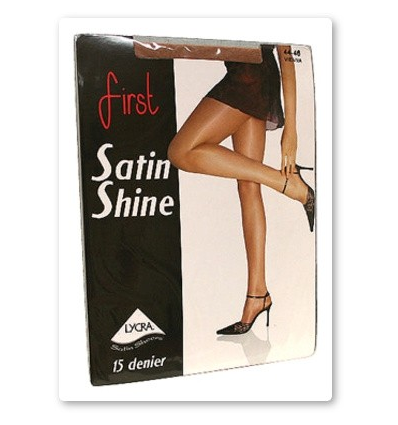 15 D Satin Shine (met tussenstuk) - Panty